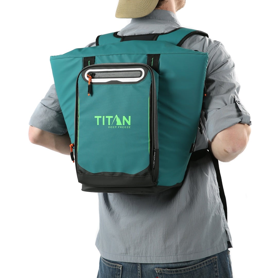 Titan by Arctic Zone 20 Can Rolltop Backpack Cooler - Pine
