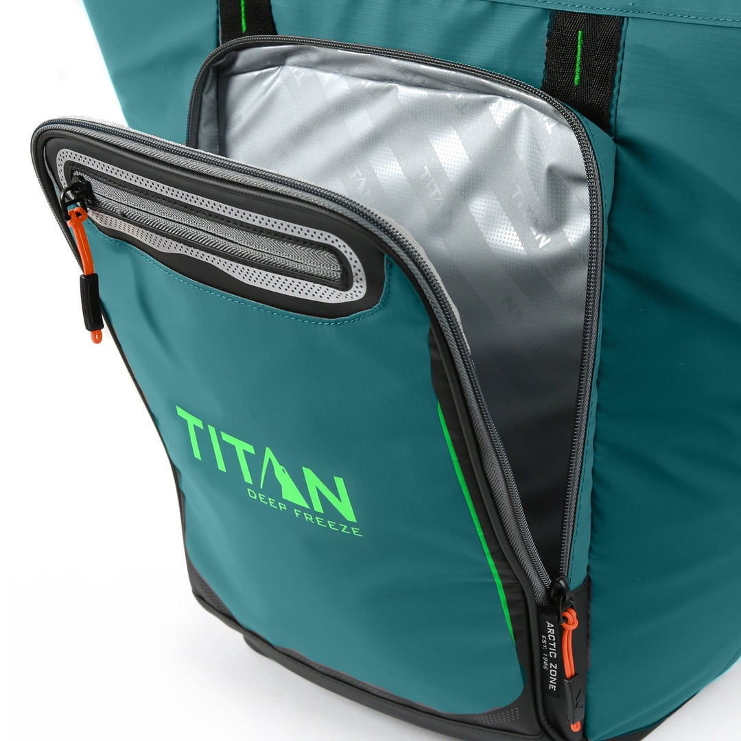 Titan by Arctic Zone 20 Can Rolltop Backpack Cooler - Pine