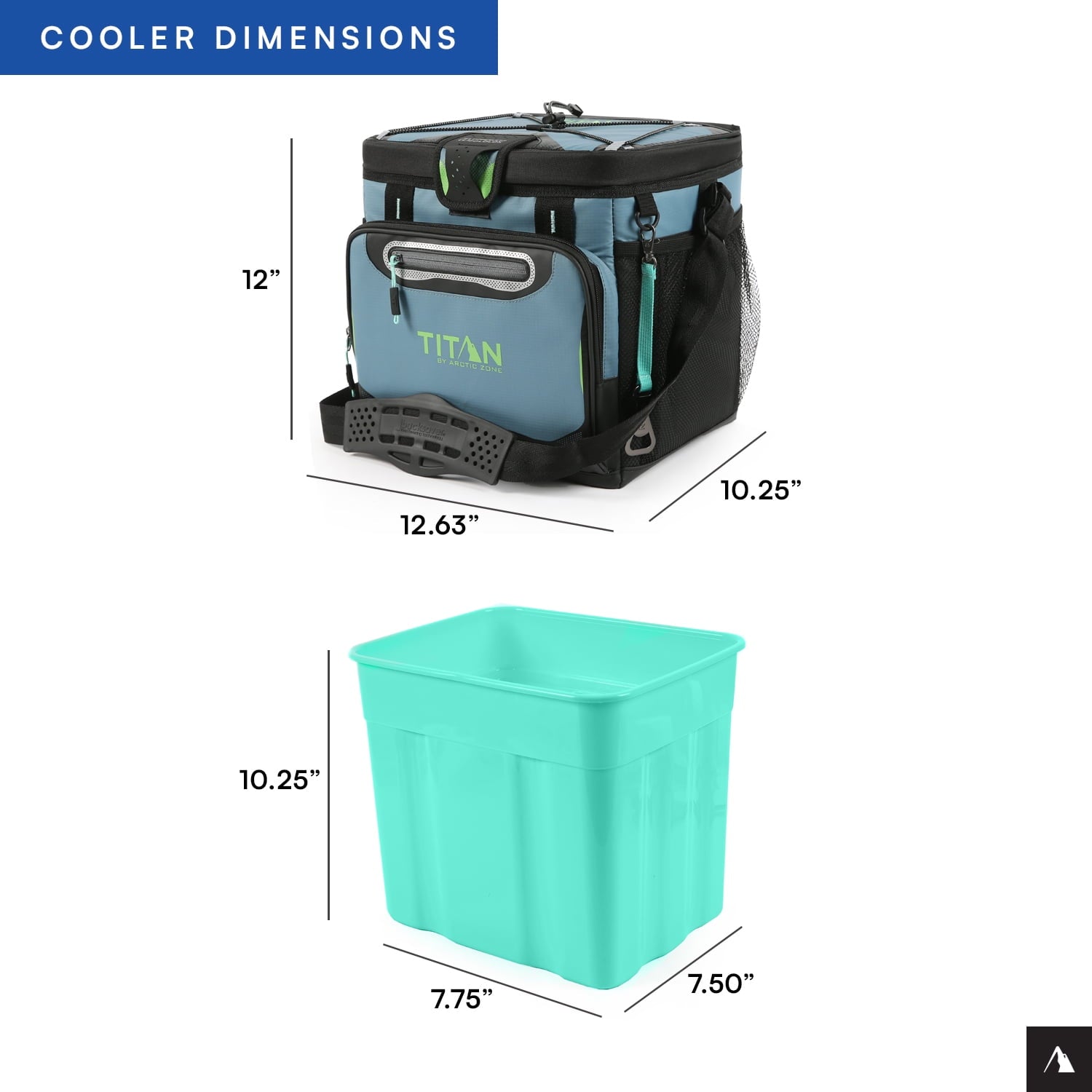 Titan by Arctic Zone 24 Can Zipperless Soft Cooler, Pine