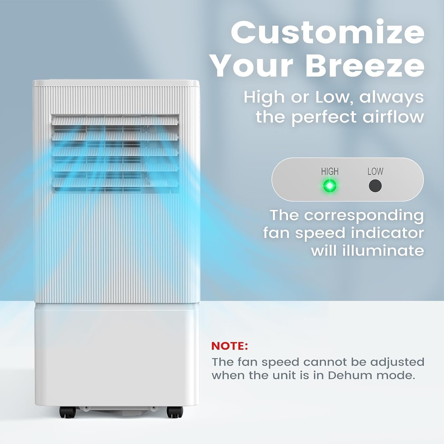 Air Choice Portable Air Conditioner, 8000 BTU Air Conditioner Portable for Room Up to 450 Sq.Ft, Remote Control, 24H Timer, Dehumidifier & Fan Modes, 3-in-1 AC Unit with Window Kit for Home Office 8,000 BTU(with drain hose)