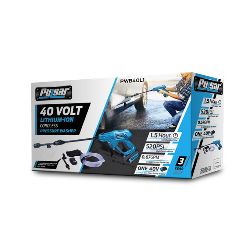 Pulsar 40V Lithium-Ion Battery Cordless Pressure Washer On-Site