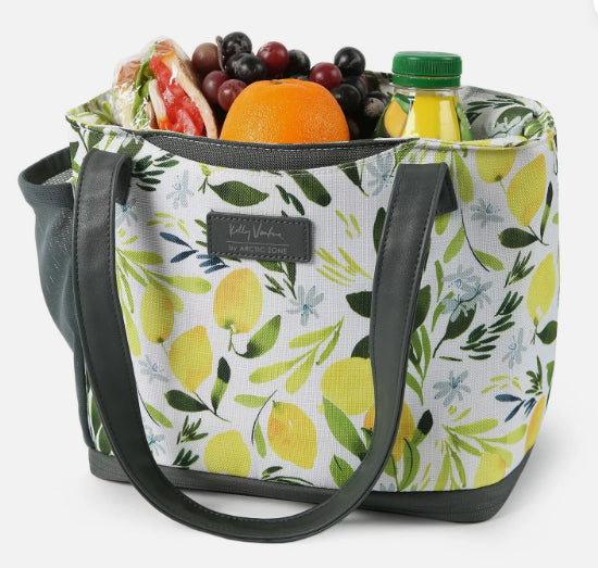 Kelly Ventura by Arctic Zone 6-Piece Insulated Lunch Tote, Lemon