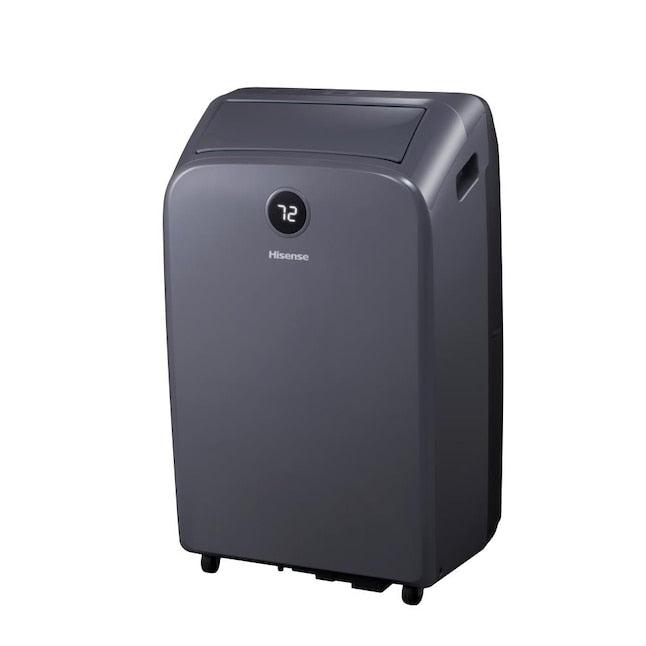 Hisense 7500-BTU DOE (115-Volt) Light Gray Front Panel with Dark Gray Back Cover Portable Air Conditioner with Remote Cools 400-sq ft (Refurbished)