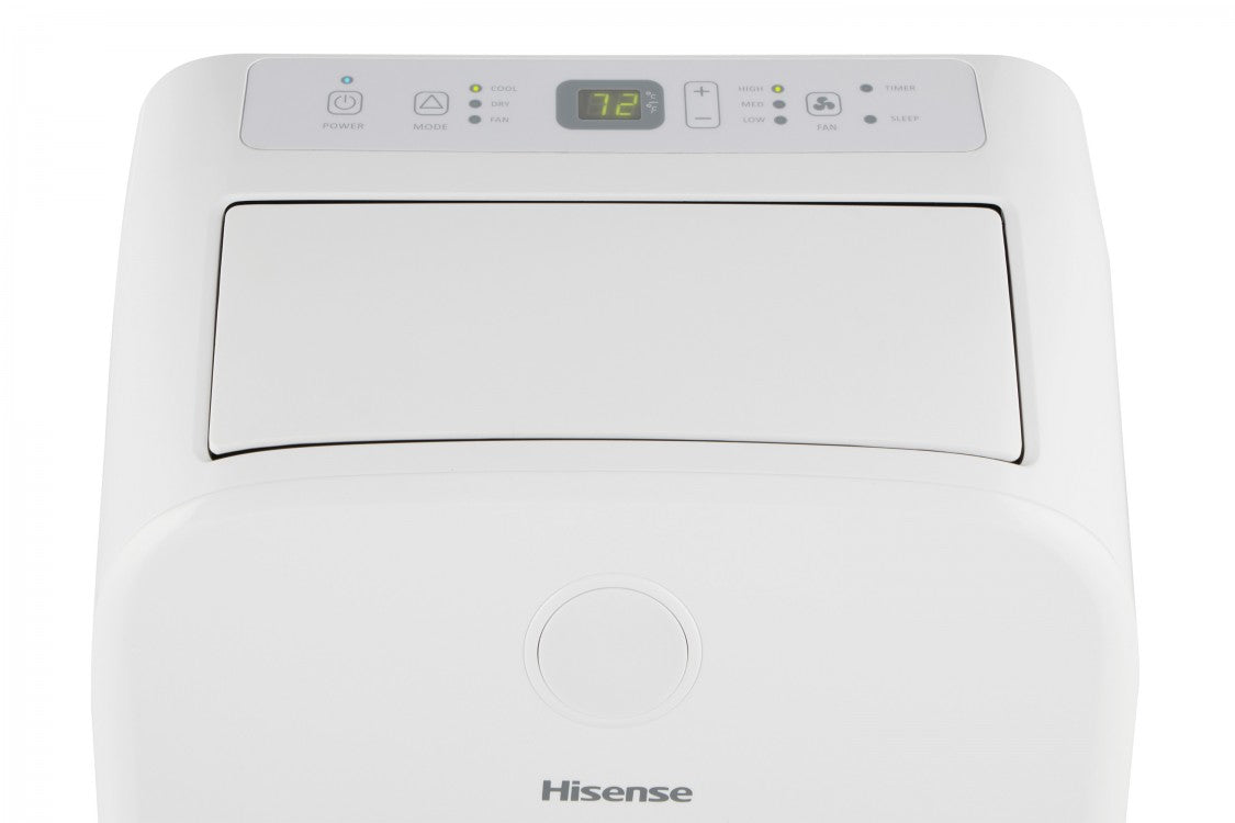 Hisense - Refurbished Excellent - 8,000 BTU Smart Portable Air Conditioner with Wi-fi and Remote Control - White