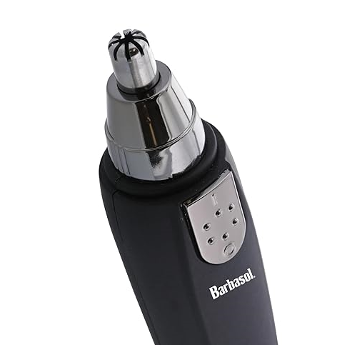 Portable Battery Powered Ear and Nose Trimmer with Stainless Steel Blades