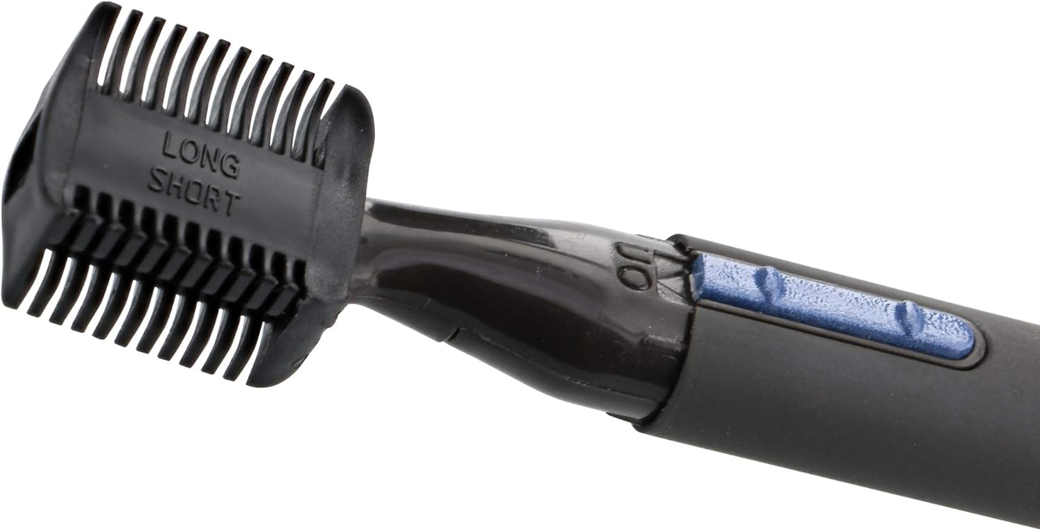 Barbasol Battery Powered Electric Dual Blade Fine Detail Trimmer with Stainless Steel Blades