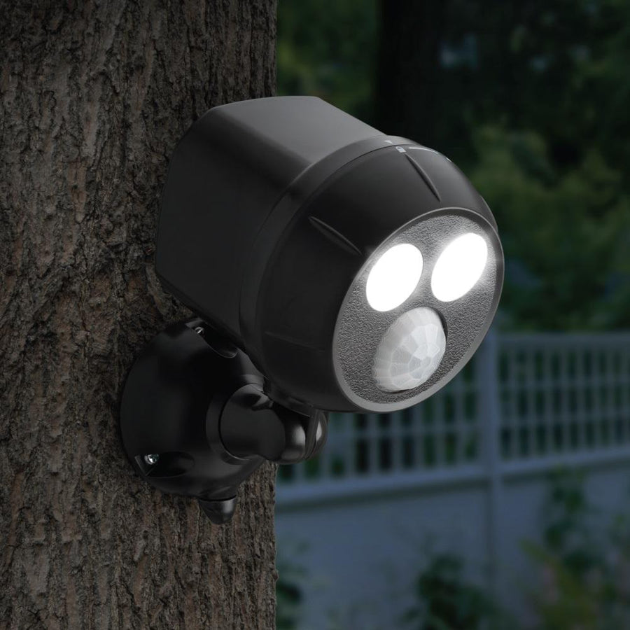 Mr Beams Outdoor UltraBright 450 Lumen Battery Powered Motion Activated Integrated LED Spotlight, Brown