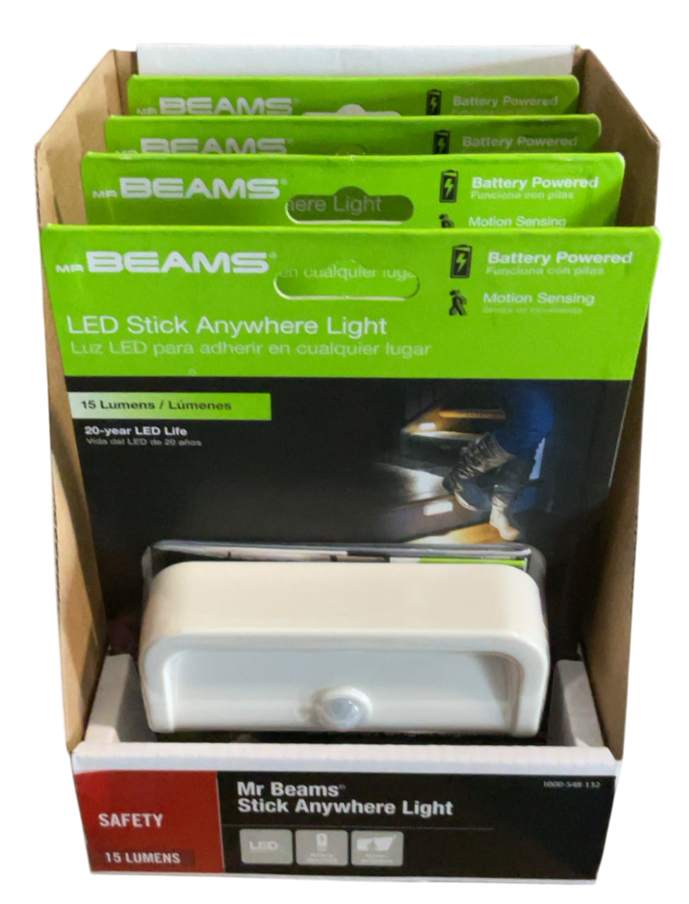 Mr Beams 15 Lumens LED Stick Anywhere Motion Light - White