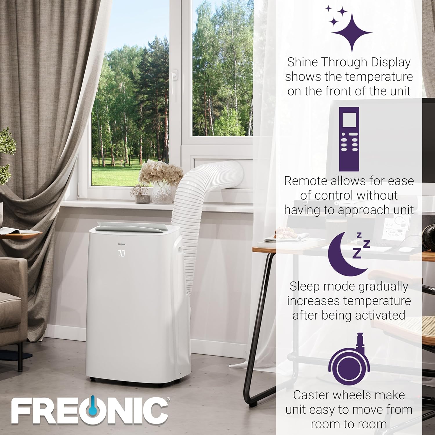 FREON 12,000 BTU (8,150 BTU DOE) Portable Air Conditioner