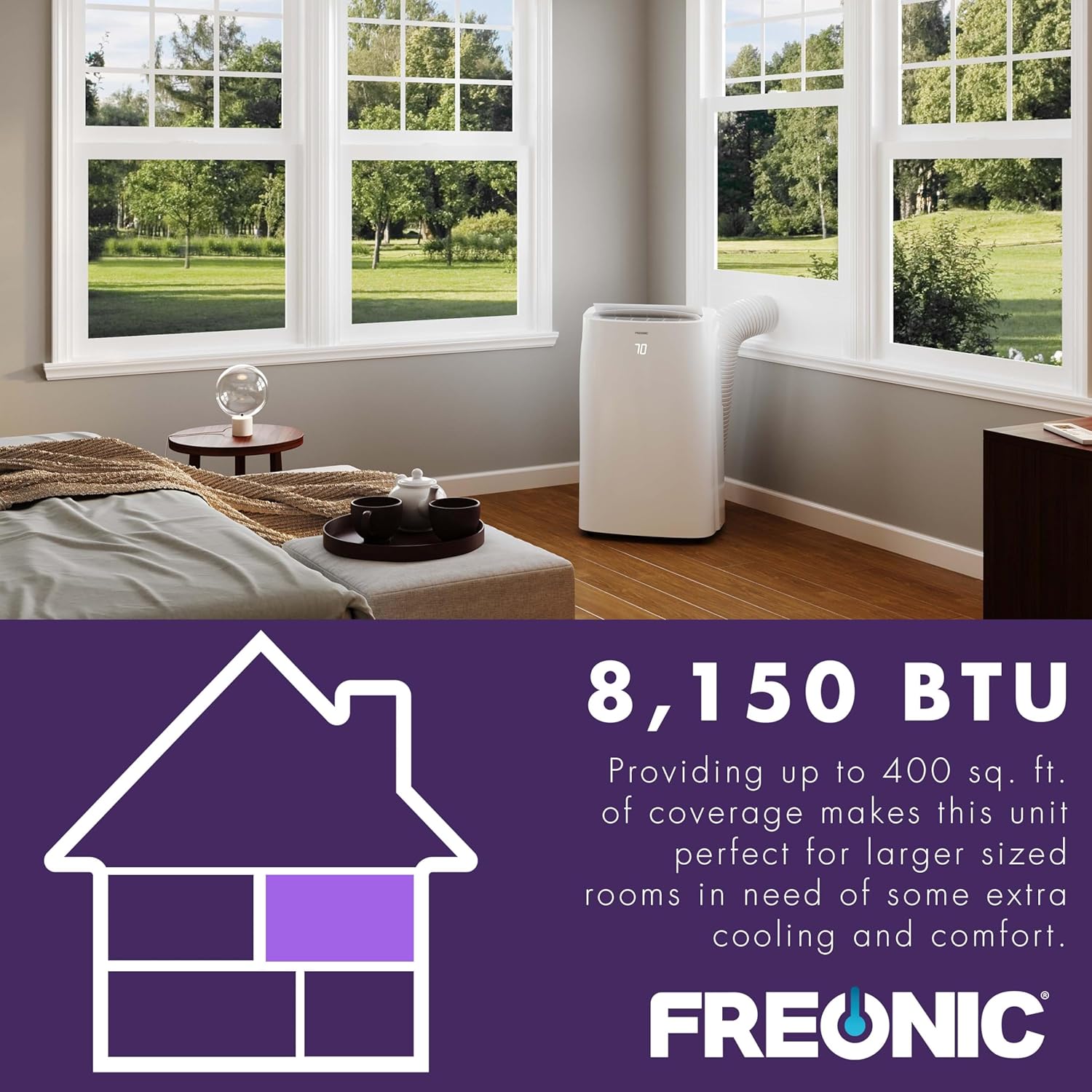 FREON 12,000 BTU (8,150 BTU DOE) Portable Air Conditioner
