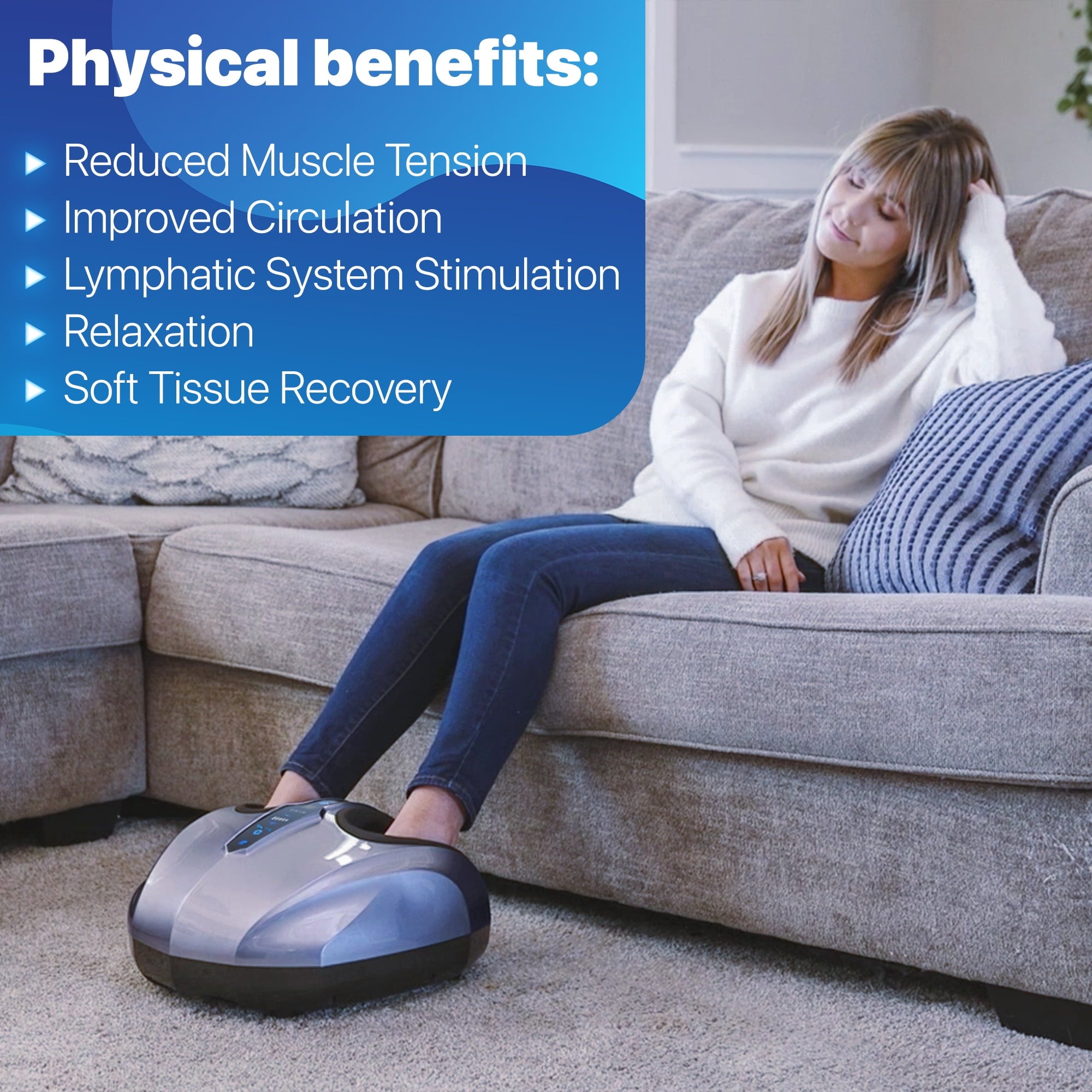 Miko Shiatsu Foot Massager with Heat Kneading and Rolling and Pressure Settings - 2 Wireless Remotes, Charcoal Gray