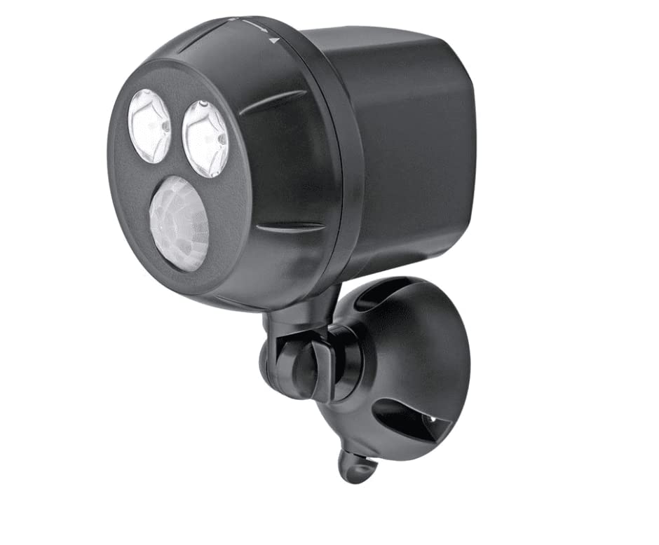 Beams MB390 400 Lumen Wireless Battery Powered Motion Sensing Ultra Bright LED Spotlight, 1-Pack, Brown