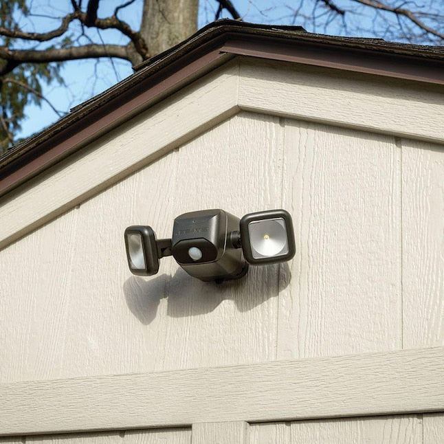 Mr Beams 120-Degree Battery-operated LED Brown 2-Head Motion-Activated Flood Light 500-Lumen