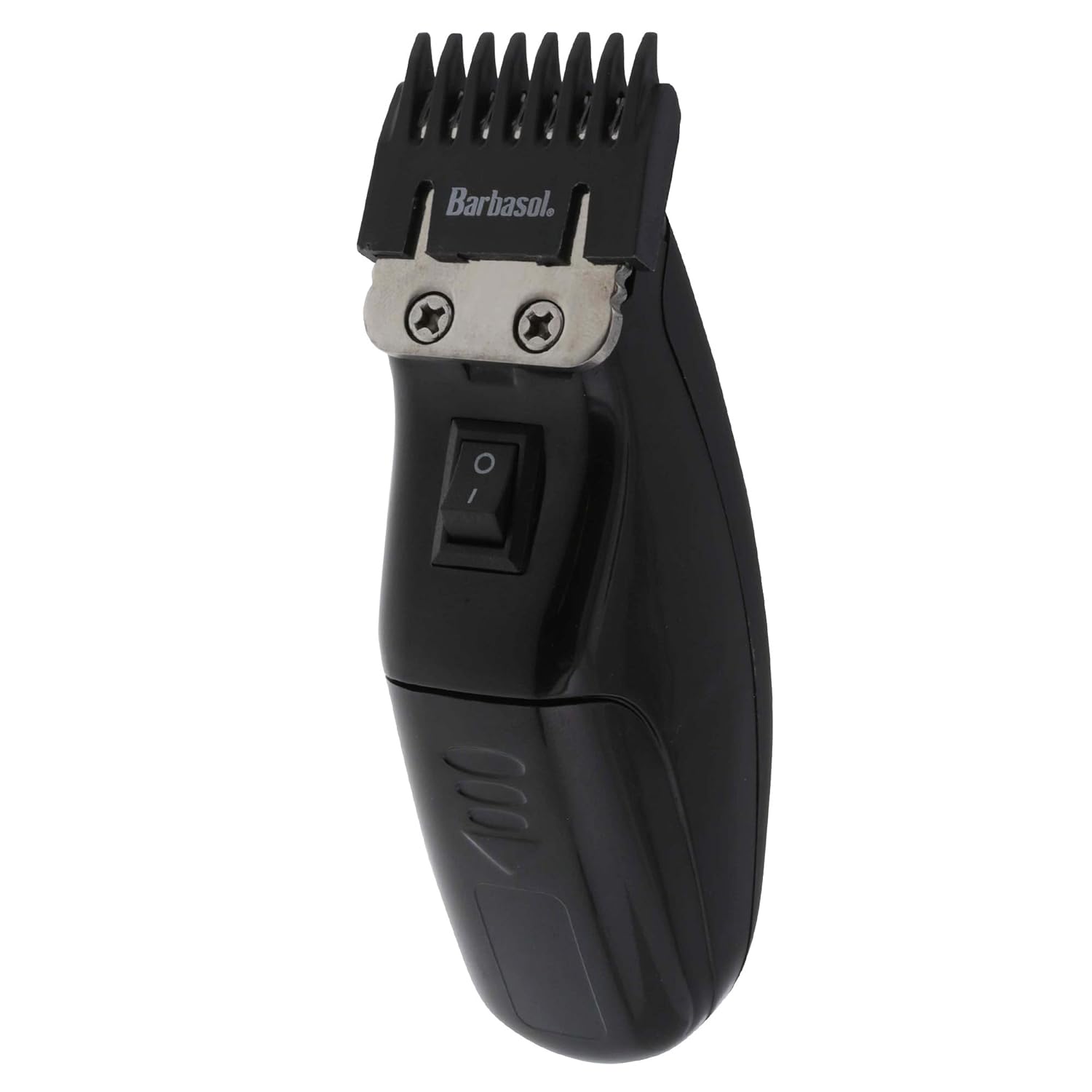 Barbasol Touch Up Trimmer for Men, Compact Electric Xtreme Precision Beard and Hair Trimmer with Stainless Steel Blades & 3 Guide Combs (3, 6, 10mm), Wireless, AA Battery Powered (not Included)