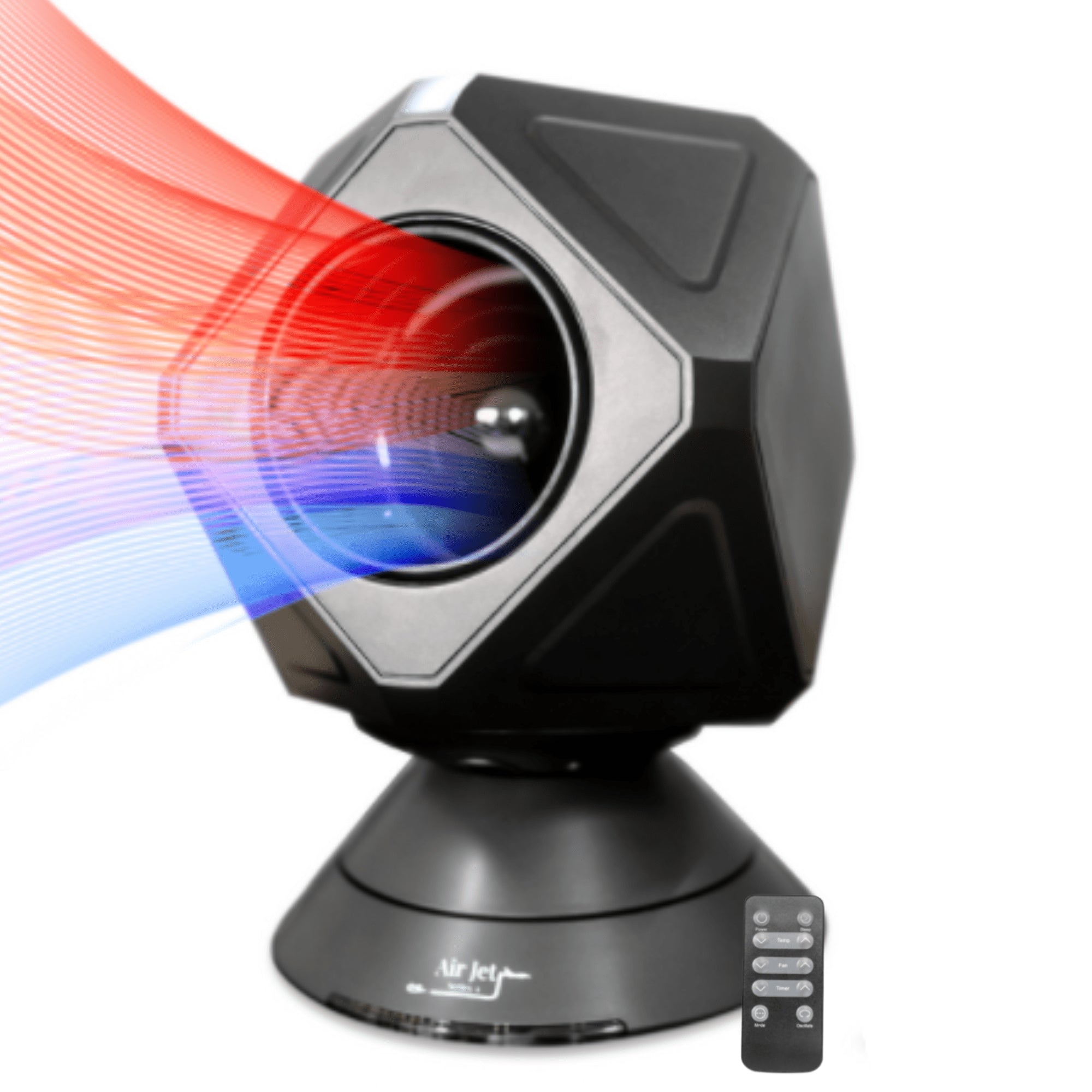 PROPER Air Jet Series-1 Infrared Space Heater Cooler Fan Combo | 1500/950W | 10 Fan Speeds | 5 Modes | 40-90 Thermostat
