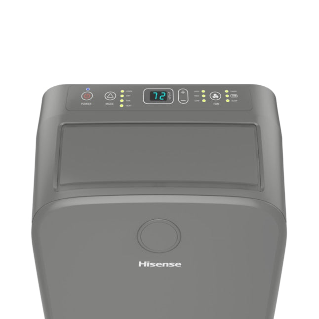 Hisense 12,000 BTU capacity (ASHRAE) and 7,500 capacity (DOE) 115.0-Volt Vented Medium Room Portable Air Conditioner with Heater, Remote Included (Refurbished)