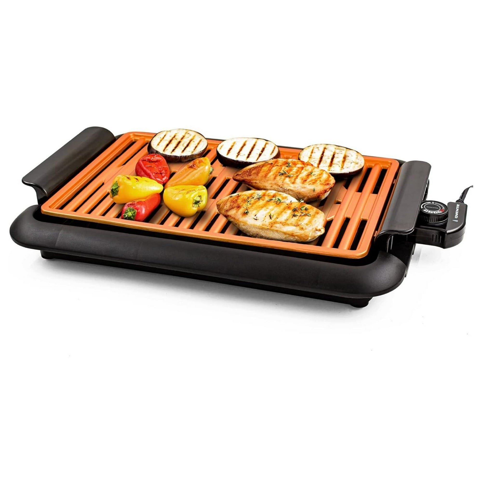 Complete Cuisine Electric Indoor Smokeless Copper Grill, 1200W