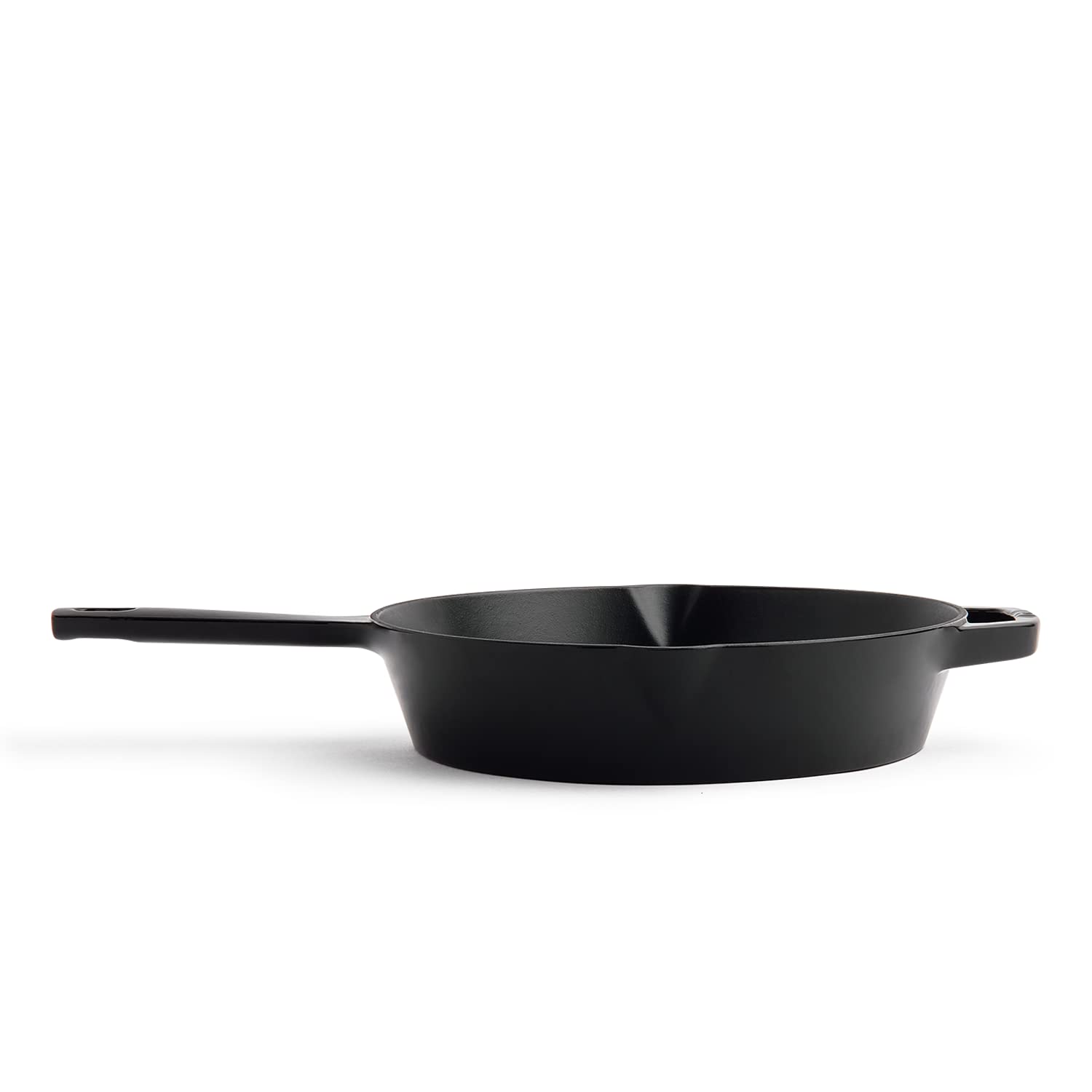 Milo by Kana 10-Inch Enameled Cast Iron Skillet | Nonstick Pre-Seasoned Cast Iron Grill Pan | Oven Proof and Dishwasher Safe | Cast Iron Cookware