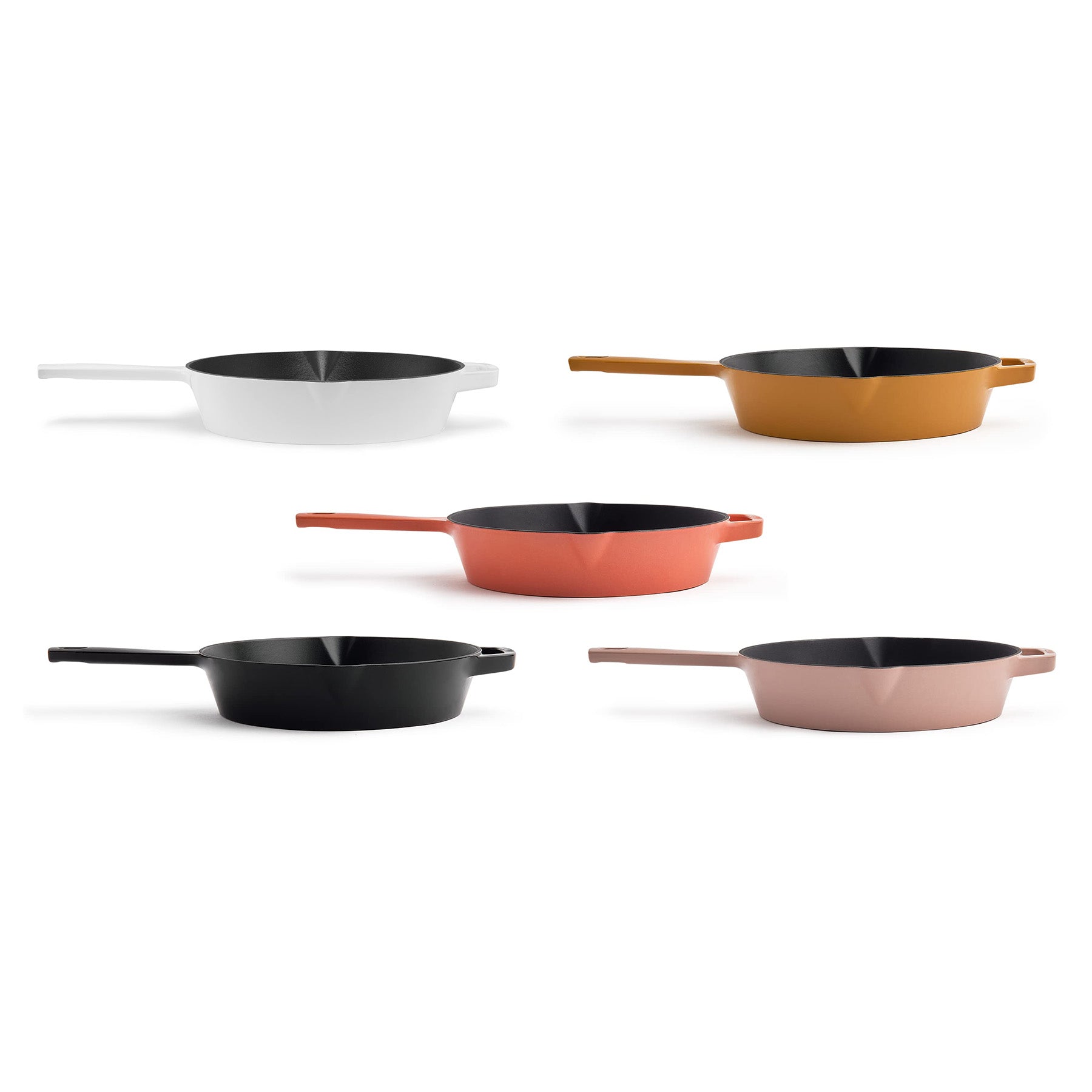 Milo by Kana 10-Inch Enameled Cast Iron Skillet | Nonstick Pre-Seasoned Cast Iron Grill Pan | Oven Proof and Dishwasher Safe | Cast Iron Cookware