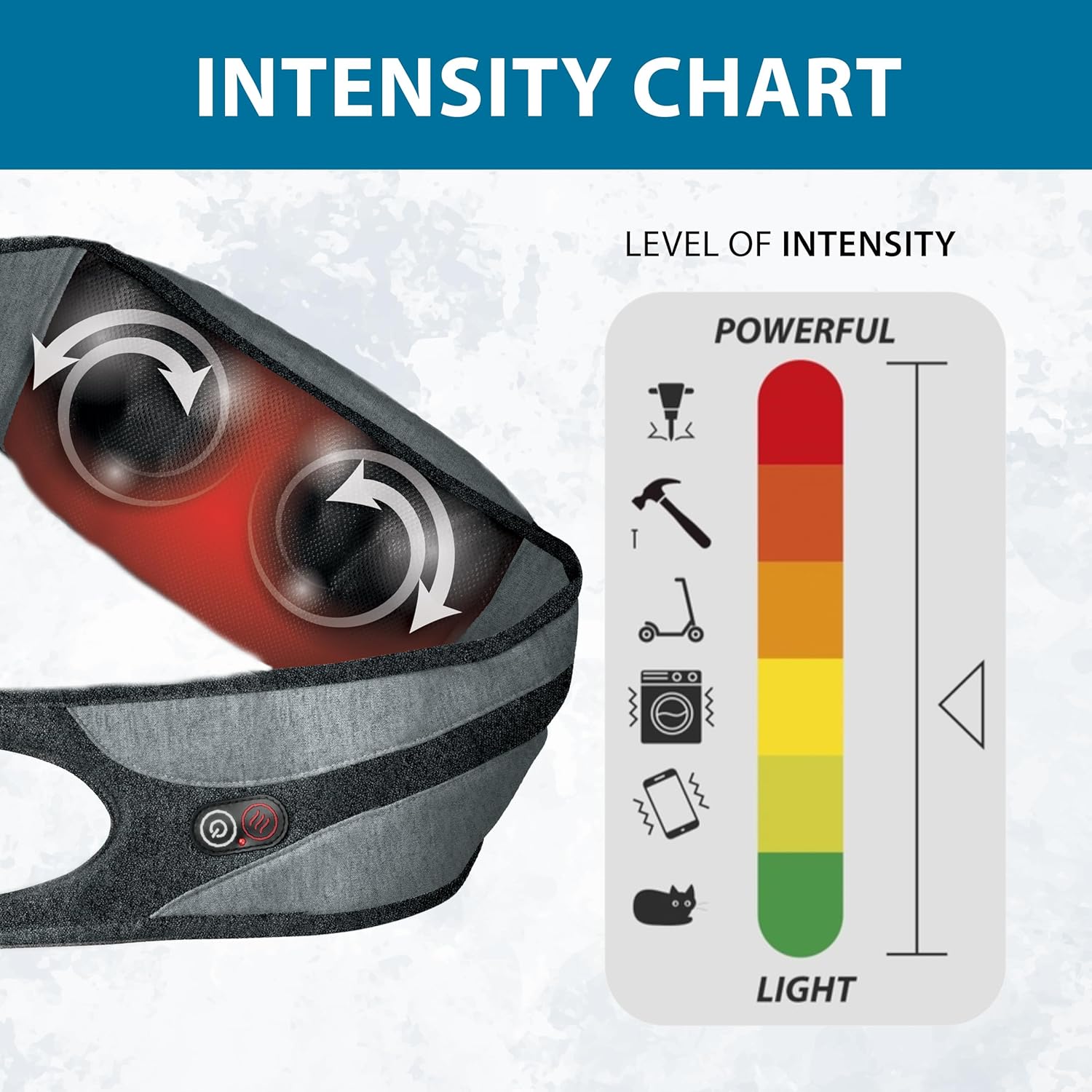 Wahl Body Massager Wrap with Heat, Shiatsu Massage Nodes, Soothing Pain Relief for Neck, Back, Shoulders, & Legs, FSA Eligible, Orange/Grey, 2 Pack