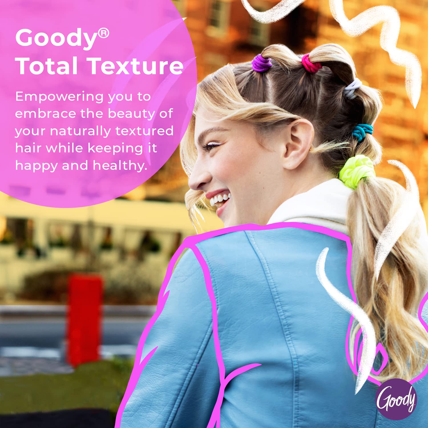 Goody Total Texture Intelliwave Detangler Brush - Black, 2 Pack