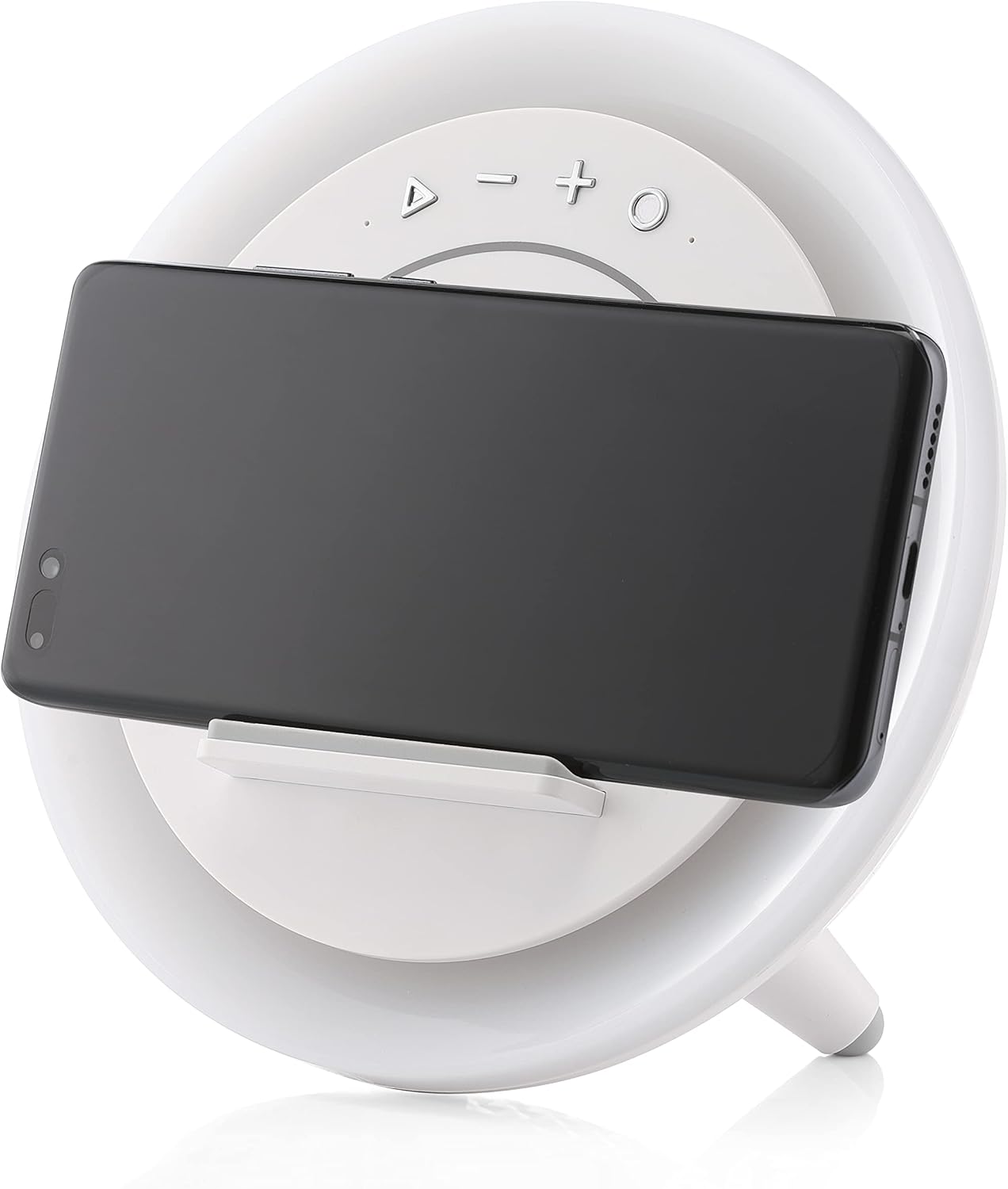 Rumi Lighting 4-in-1 Color Changing Night Lights with Wireless Charger and Bluetooth Speaker for Sleeping Adults, Best Birthday Gift for Women, Men, Dad, Mom, Teenage, Ideal Bedside Table Lighting, 2 Pack