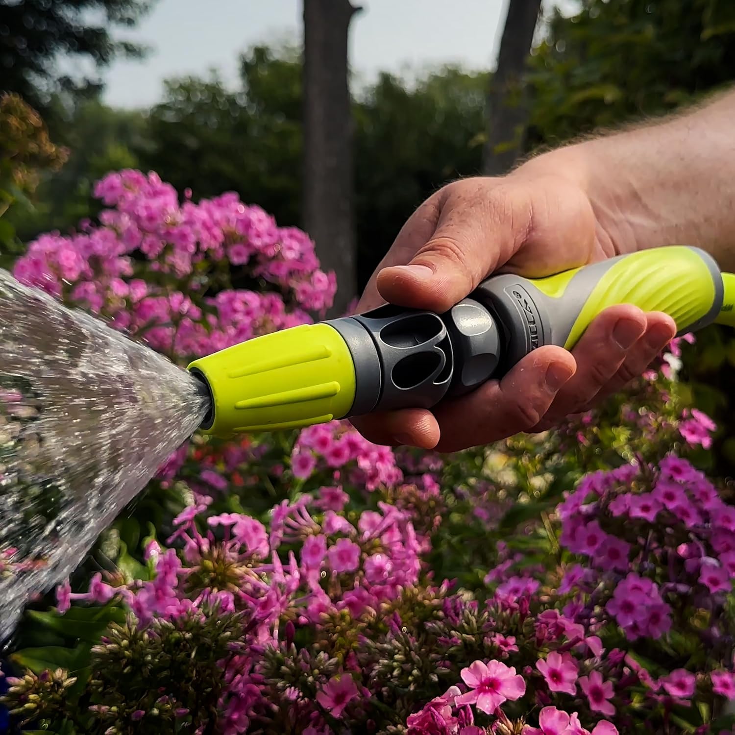 Flexzilla Twist Action Garden Hose Nozzle Sprayer, Adjustable Water Hose Nozzle with Easy Grip, Lightweight, Leak Free, 2 Pack