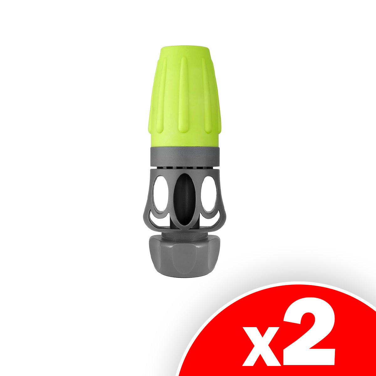 Flexzilla Twist Action Garden Hose Nozzle Sprayer, Adjustable Water Hose Nozzle with Easy Grip, Lightweight, Leak Free, 2 Pack