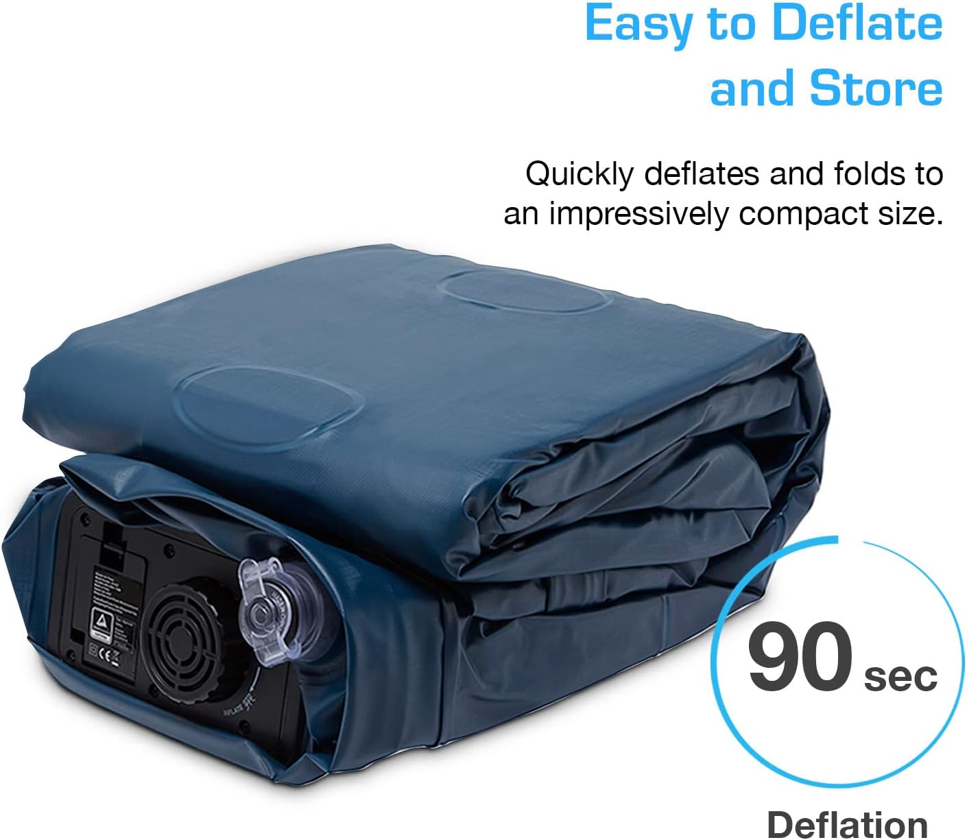 Active Era 20" Twin Air Mattress with Built-in Pump & Raised Pillow - Heavy Duty, Puncture Resistant, Waterproof