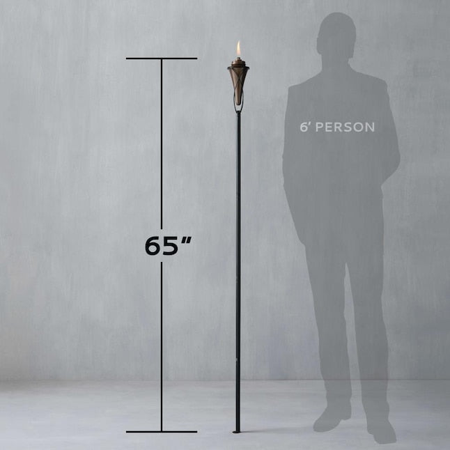 TIKI Brand 65" Kiawah Metal Torch, Copper, 4 Pack