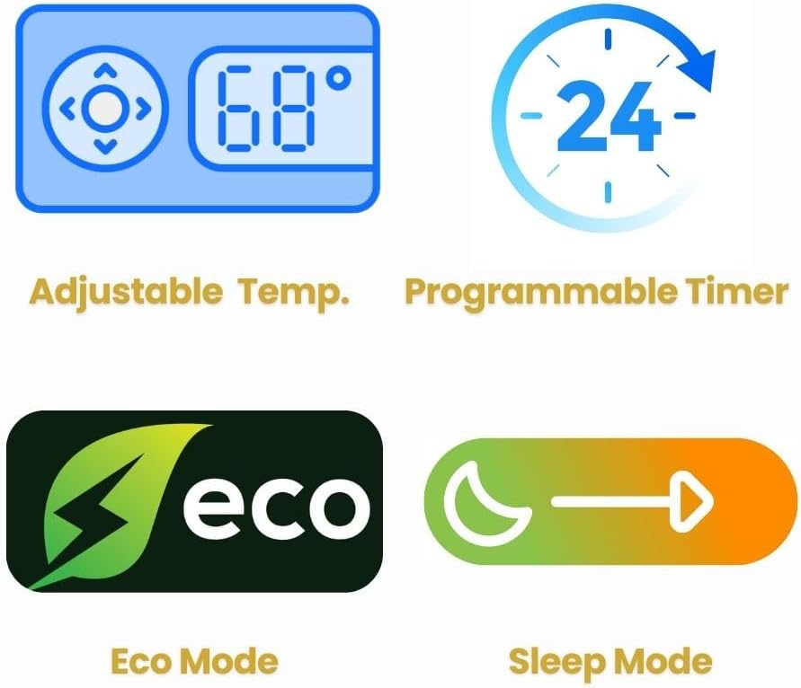 8,000 BTU Window Air Conditioner, Cools Up to 350 Sq. Ft., Quiet Operation, Cool/Fan/Dry Modes, Digital Display, Remote Control, Easy Install & 2-Year Warranty