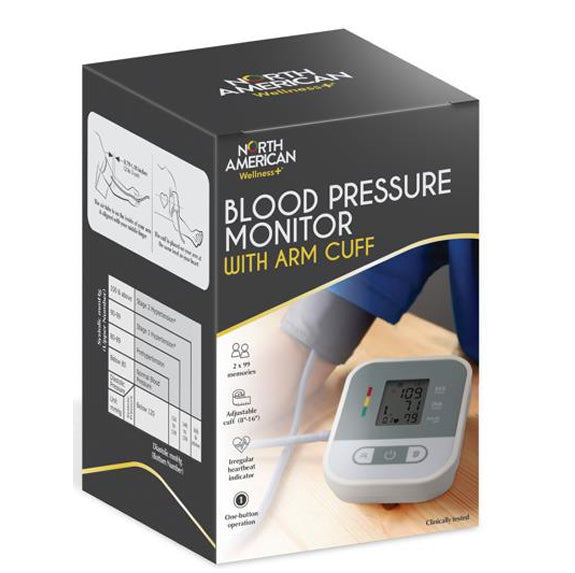 North American Wellness Arm Cuff Blood Pressure Monitor