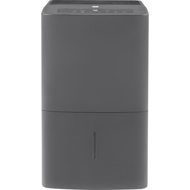 GE 50 Pint ENERGY STAR Portable Dehumidifier with Smart Dry for Wet Spaces, Gray (Refurbished)