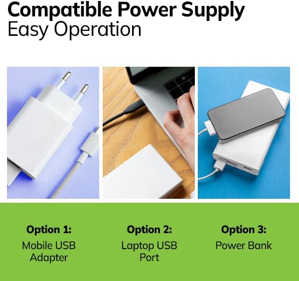 Mini Evaporative Air Cooler for Bedroom, Office, Camping, RV with 3 Speed, LED Touch Panel, USB Portable Air Cooling Fan