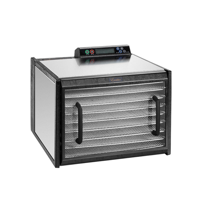 Excalibur 9-Tray Food Dehydrator with Digital 48-HR Timer and Adjustable Thermostat, Stainless Steel