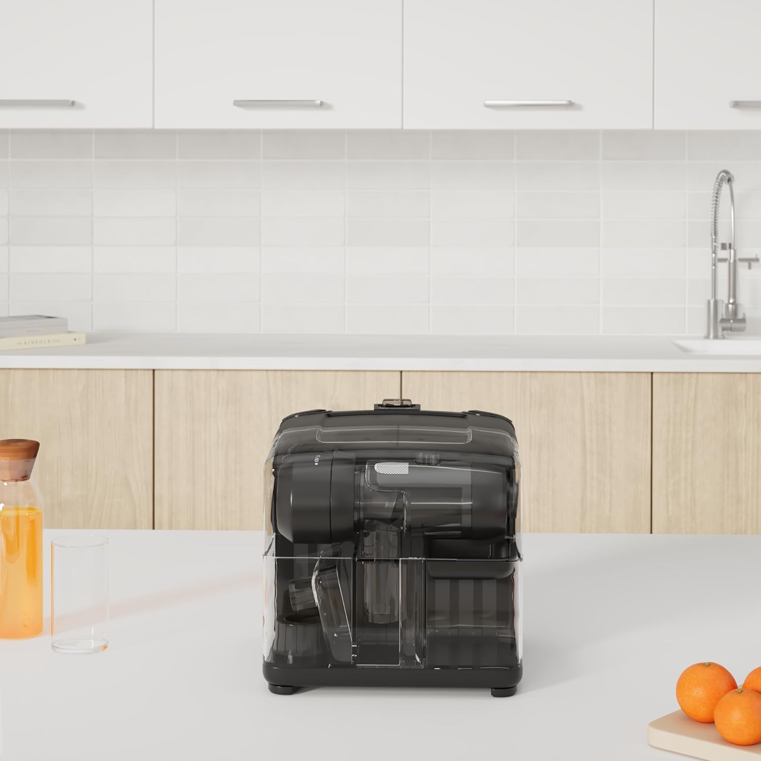 Omega Cold Press 365 Masticating Slow Juicer and Nutrition System with On-Board Storage, in Matte Black (JCUBE2MB13)