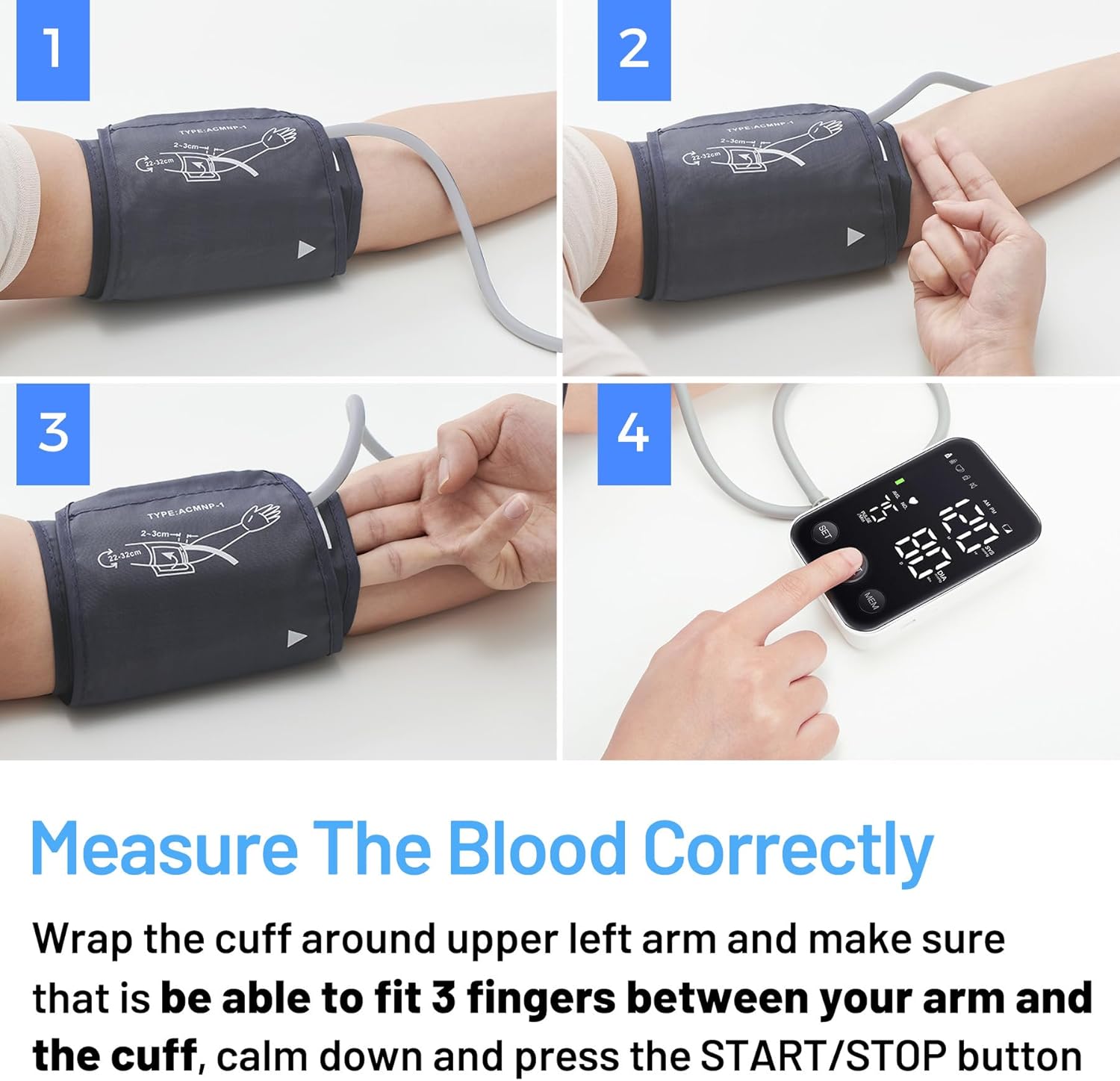 Lazle Upper Arm Blood Pressure Monitor, Model # C04