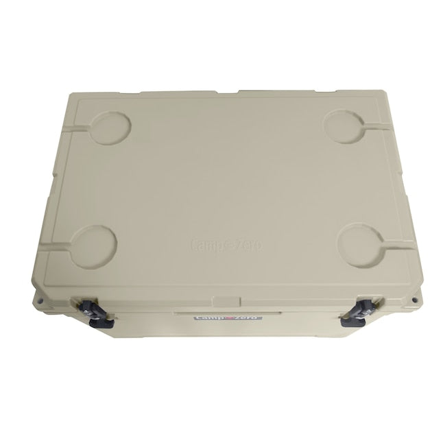 CAMP-ZERO 80 - 84.54 Qt. Premium Cooler with Molded-In Cup Holders | Beige