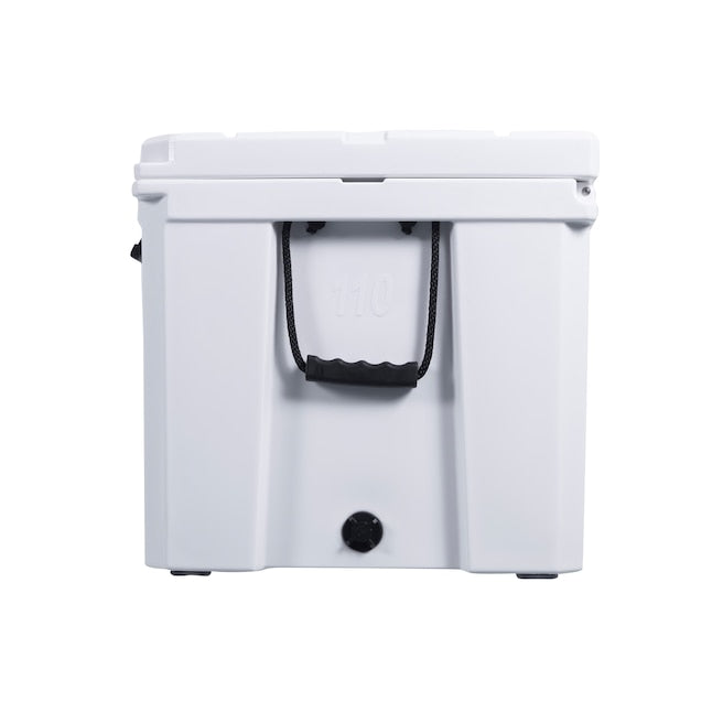 CAMP-ZERO 80 - 84.54 Qt. Premium Cooler with Molded-In Cup Holders | White