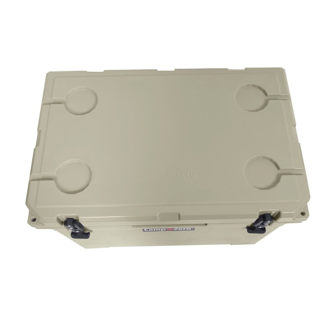 CAMP-ZERO 60 - 63.40 Qt. Premium Cooler with Molded-In Cup Holders | Beige
