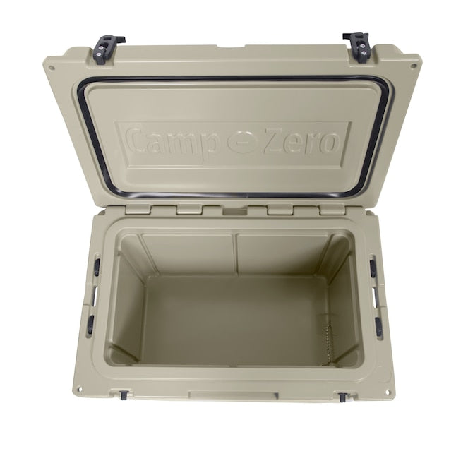 CAMP-ZERO 60 - 63.40 Qt. Premium Cooler with Molded-In Cup Holders | Beige