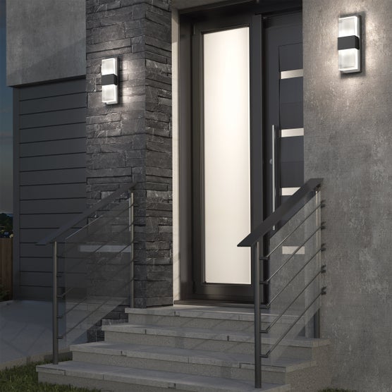 Atomi Wall Scones, Adjustable White Light + Dimmable, Indoor or Outdoor Lights, 2PK