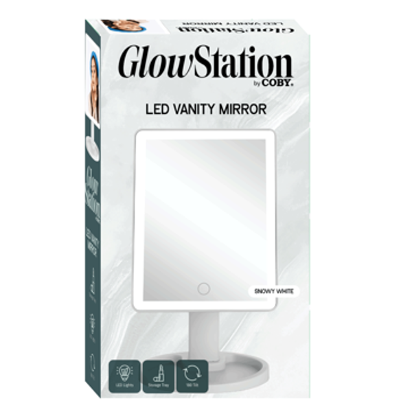 Coby Electronics LED Vanity Mirror with Pedestal