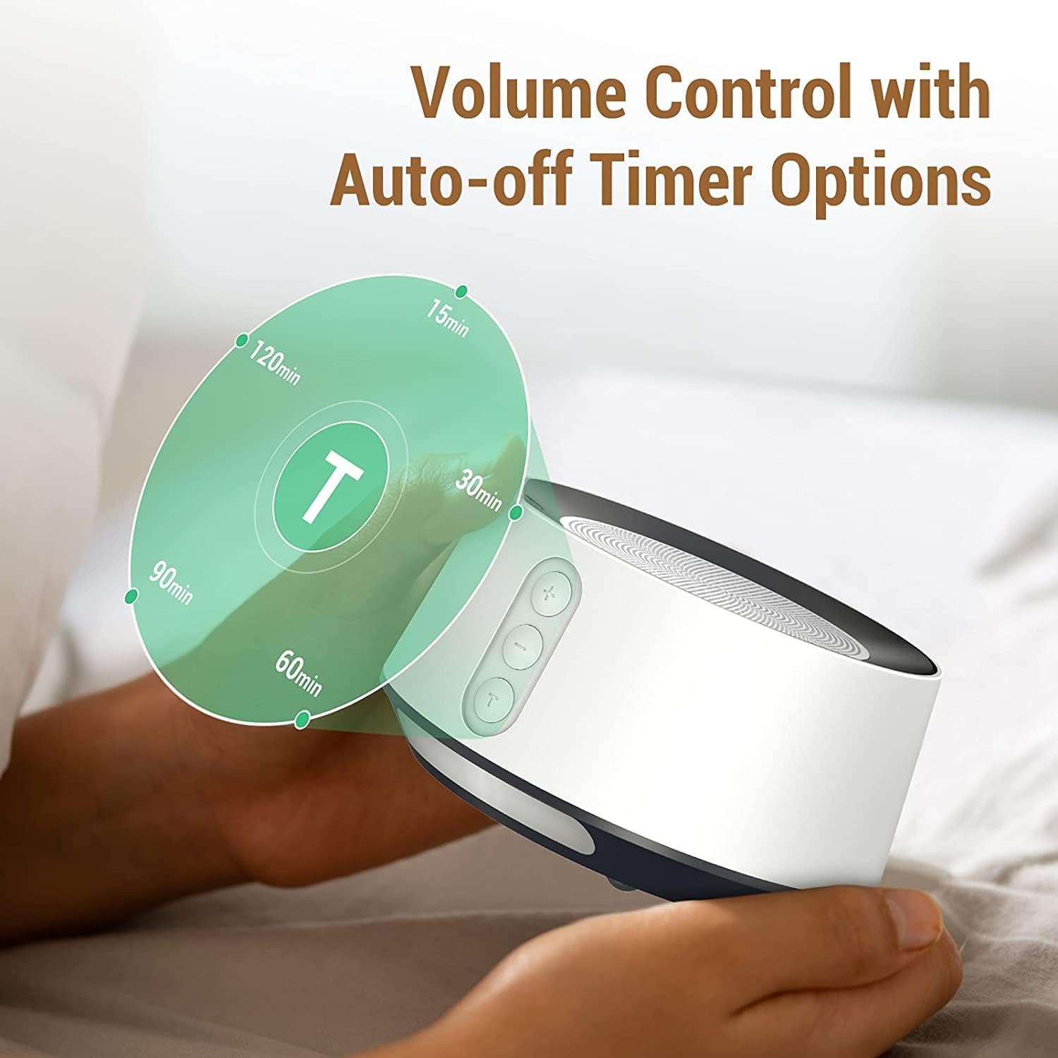 White Noise Sound Machine, Adjustable Baby Night Light for Sleeping,14 High Fidelity Sleep Machine Soundtracks, Timer and Memory Feature (White with Power Adapter)