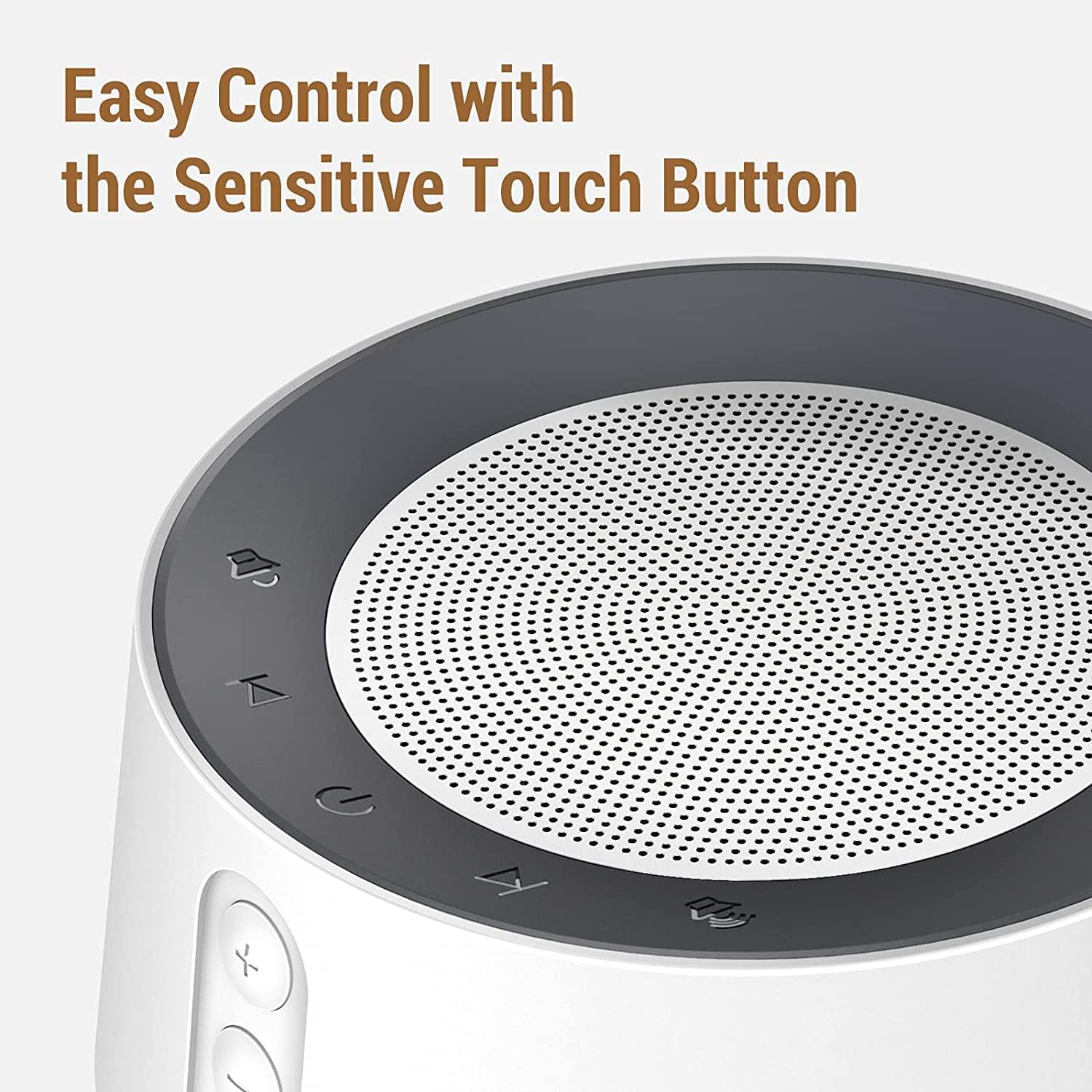 White Noise Sound Machine, Adjustable Baby Night Light for Sleeping,14 High Fidelity Sleep Machine Soundtracks, Timer and Memory Feature (White with Power Adapter)