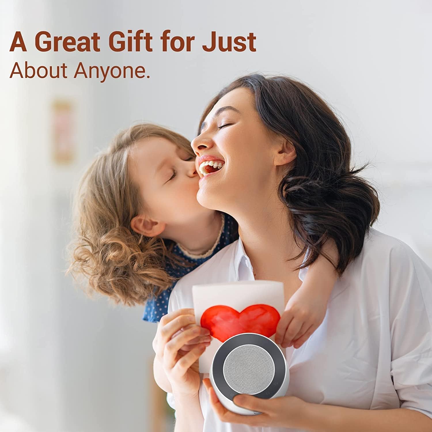 White Noise Sound Machine, Adjustable Baby Night Light for Sleeping,14 High Fidelity Sleep Machine Soundtracks, Timer and Memory Feature (White with Power Adapter)