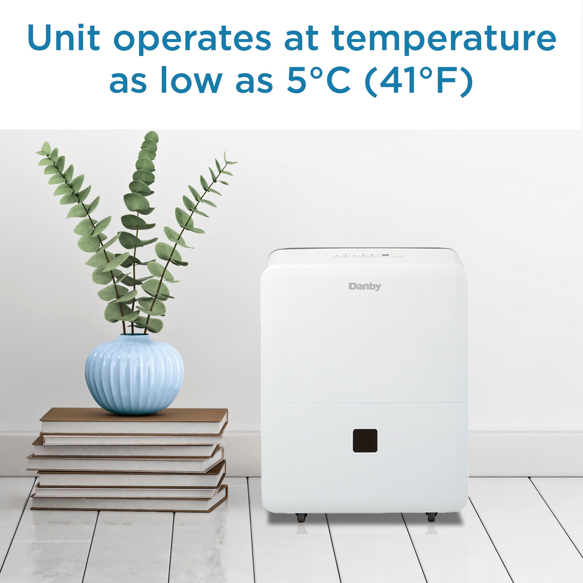 Danby 22-Pint Dehumidifier with Smart Dehumidify in White, for Rooms up to 1,500 sq. ft.
