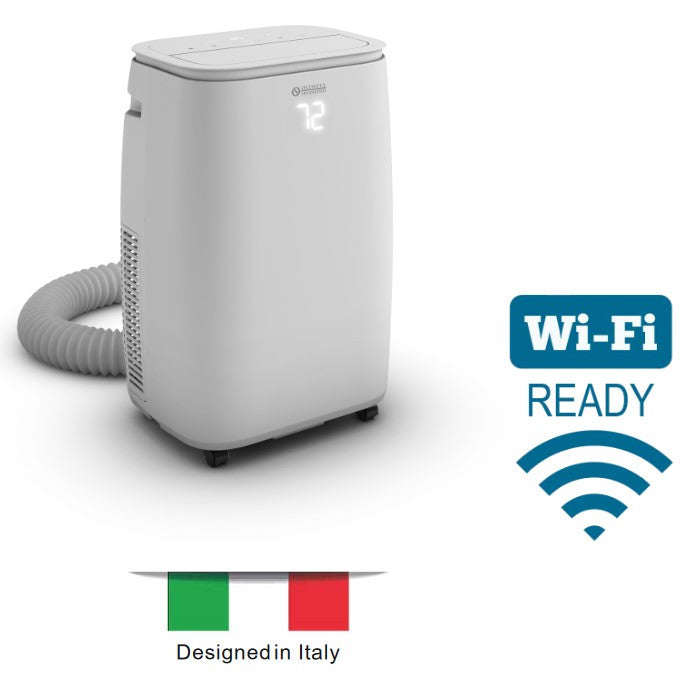 Dolceclima Fresco Smart WiFi Portable Air Conditioner by Olimpia Splendid - Efficient, Flexible Cooling Solution with Unique Italian Design, Environmentally Friendly - 12,000 BTU