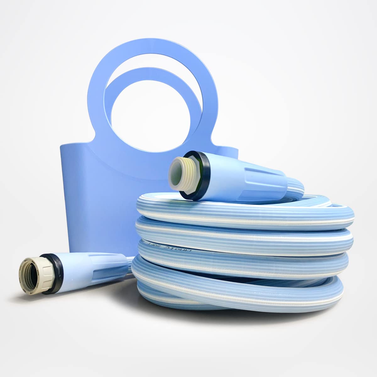 It's Magic Expandable Garden Hose 5/8 in. x 50ft, Ultralight, Drinking water safe, Made in Italy, UV tested, Light Blue