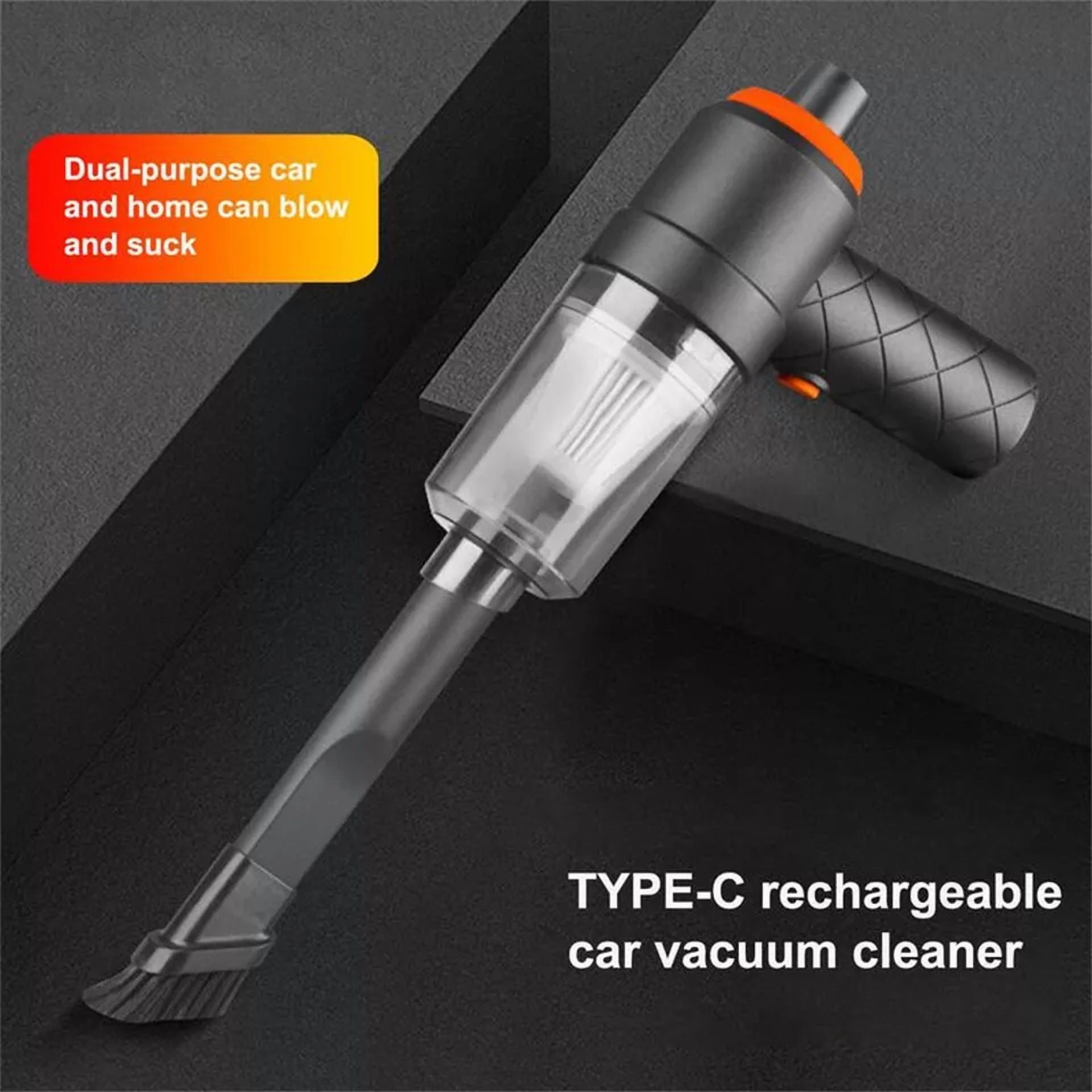 2 in 1 Handheld Cordless Vacuum Cleaner Home & Car Dust Blower Mini Air Duster